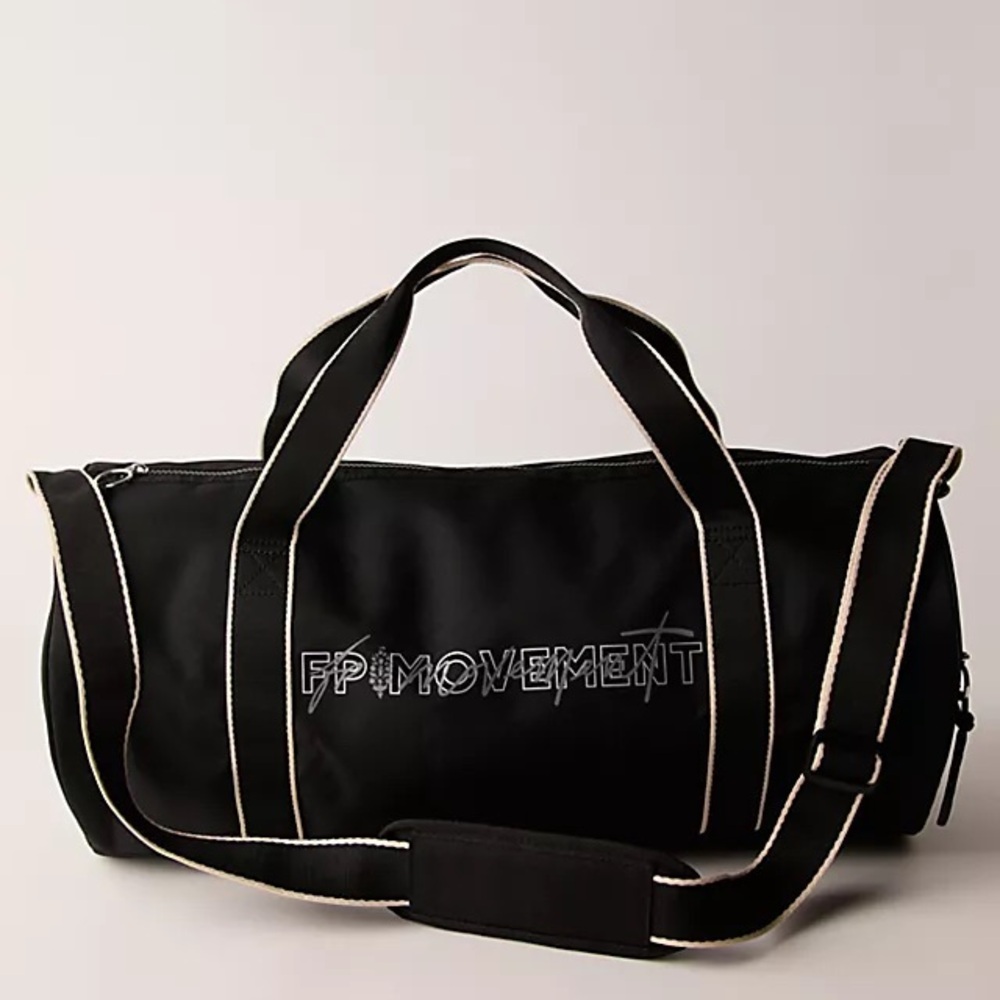 Free People Movement Black Duffel Bag